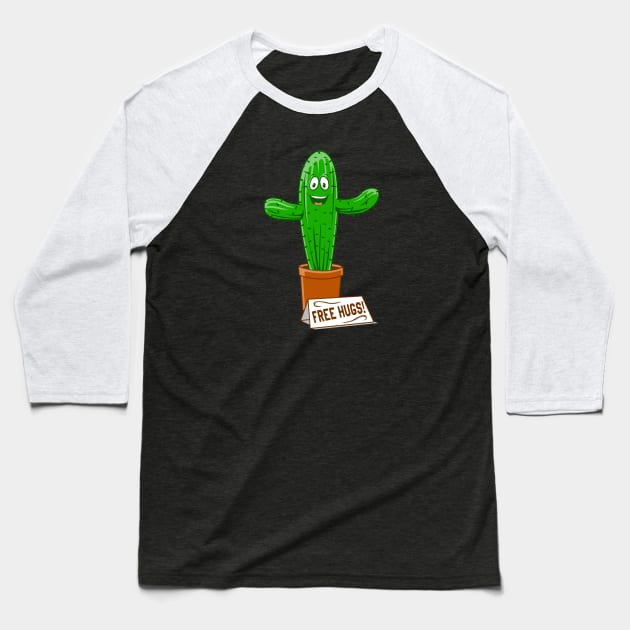 Cactus Plant Chic Boho Gag Baseball T-Shirt by Bricke